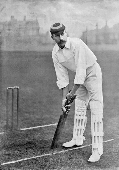 A.E. Stoddart, from Famous Cricketers and Cricket Grounds, Published by Hudson and Kearns, 1895 by English Photographer